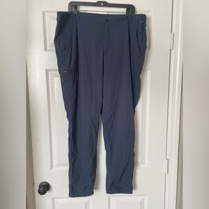REI Co-op Women’s 20W Tapered Nylon Hiking Pants Blue Outdoor Trail - Packable